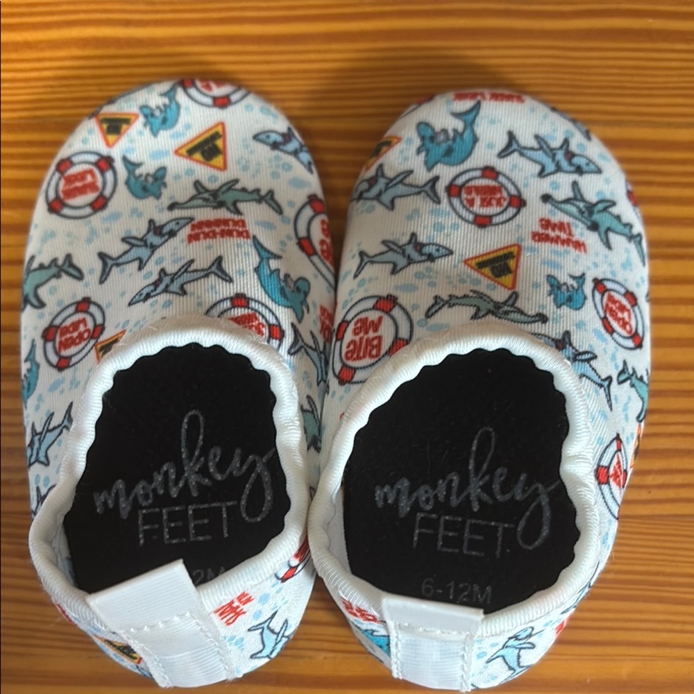 Monkey Feet Shark Print Baby Shoes
